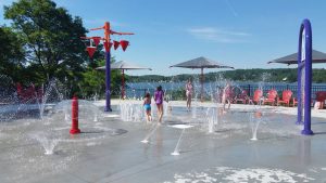 Children enjoying summer camp with a fun-filled day at a water park in Central Massachusetts