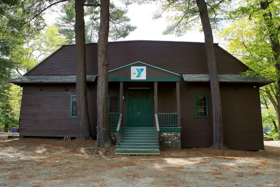 A cabin at YMCA Camp Lowe in Central Massachusetts.