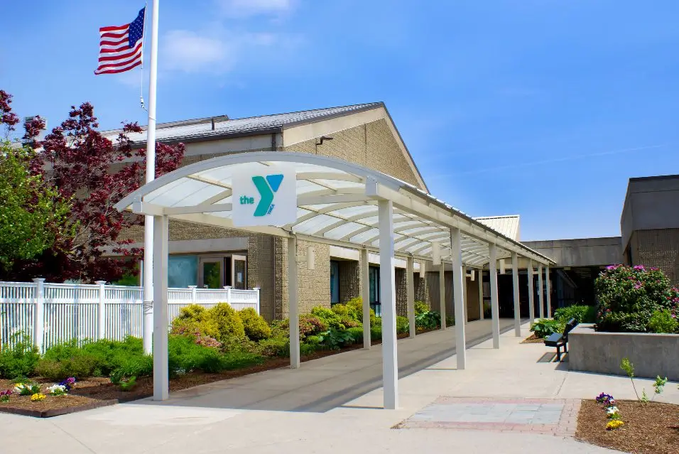 A walkway at YMCA's Greendale Family Branch in Central Massachusetts.