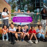 Tri-Community YMCA Playground Sign with Children