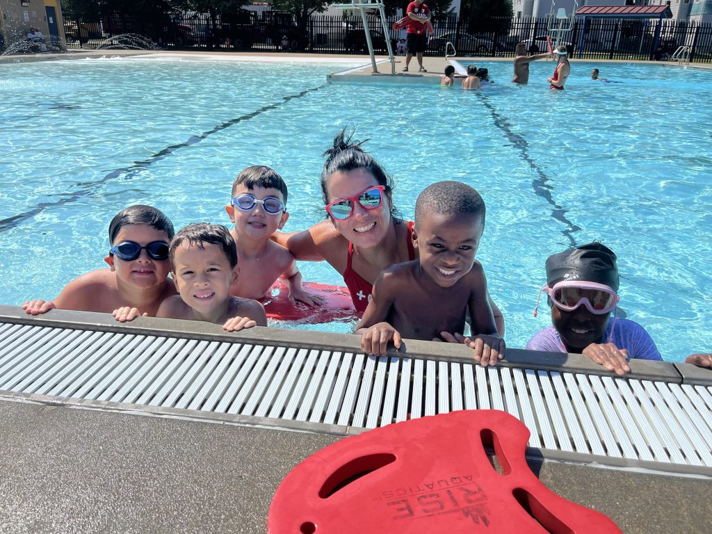 Water Safety Swim Lesson Photo in Pool