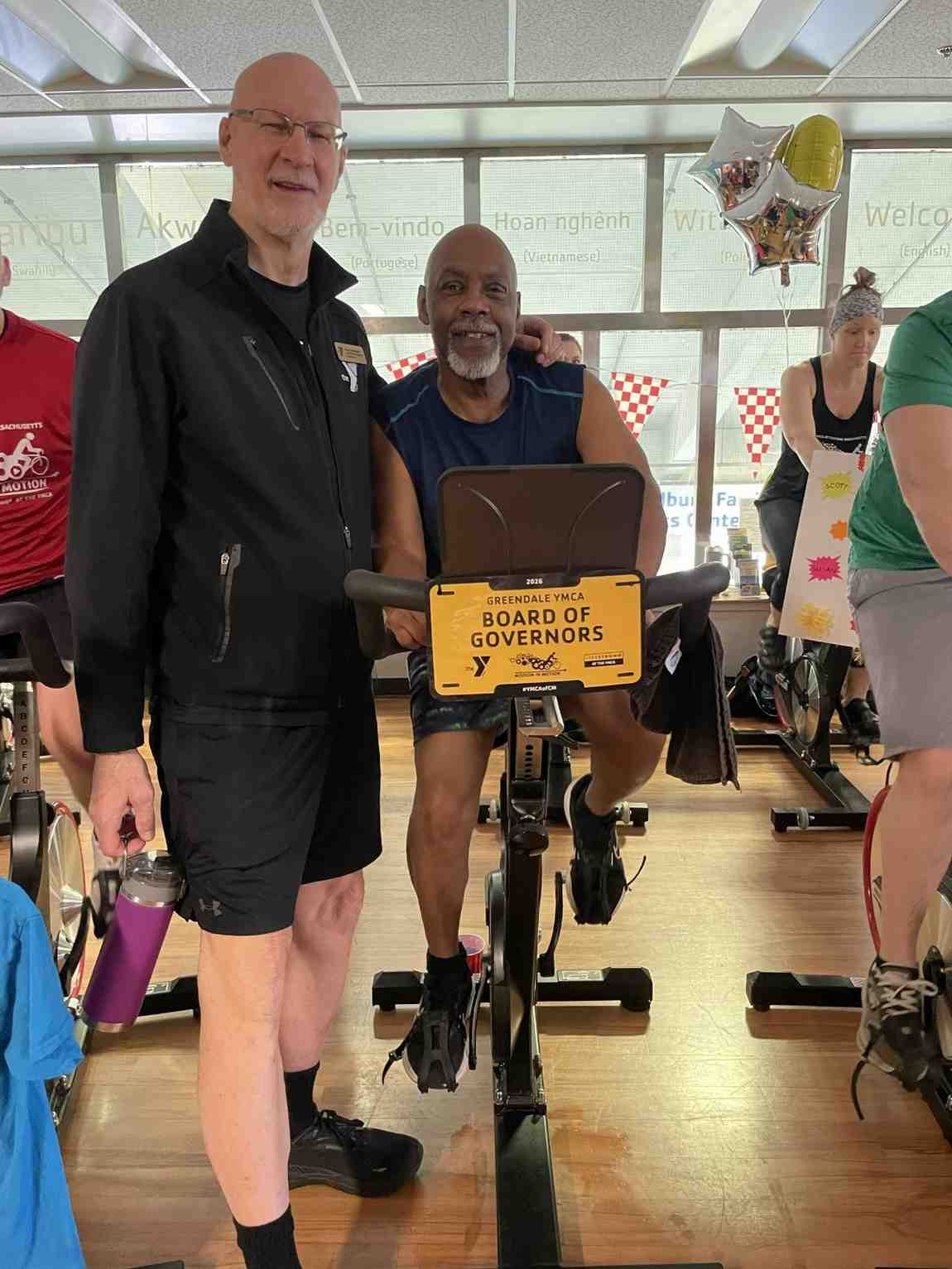 Youth group engaging in a recreational or fitness activity at the YMCA in Massachusetts.