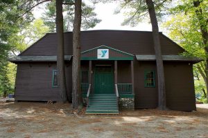 YMCA Camp Lowe wooden cabin building